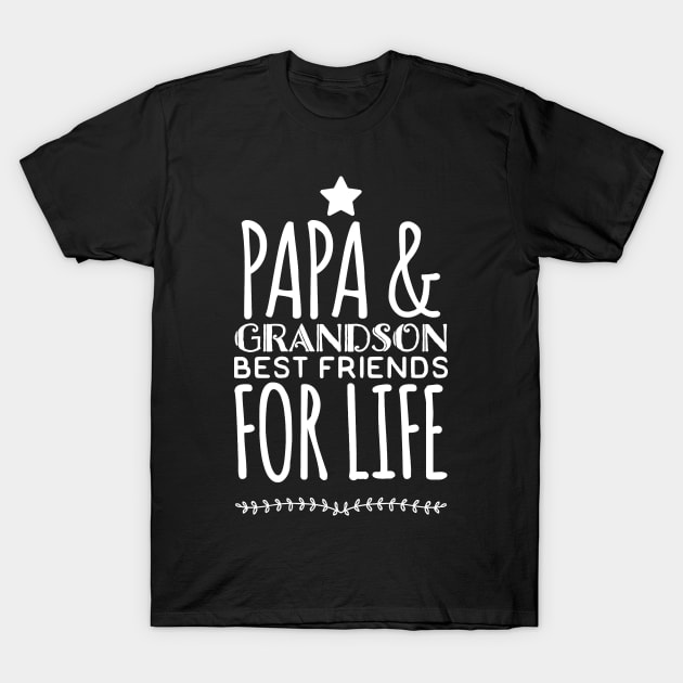 Papa & grandson best friends for life T-Shirt by captainmood